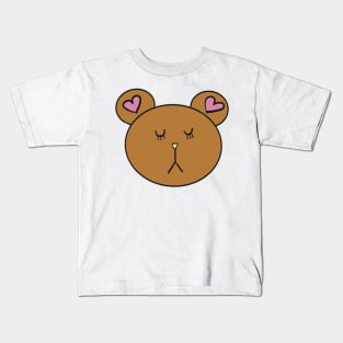 Teddy Bear Heart Ears tote bag, tee, hoodie, notepad, birthday gift Kids T-Shirt